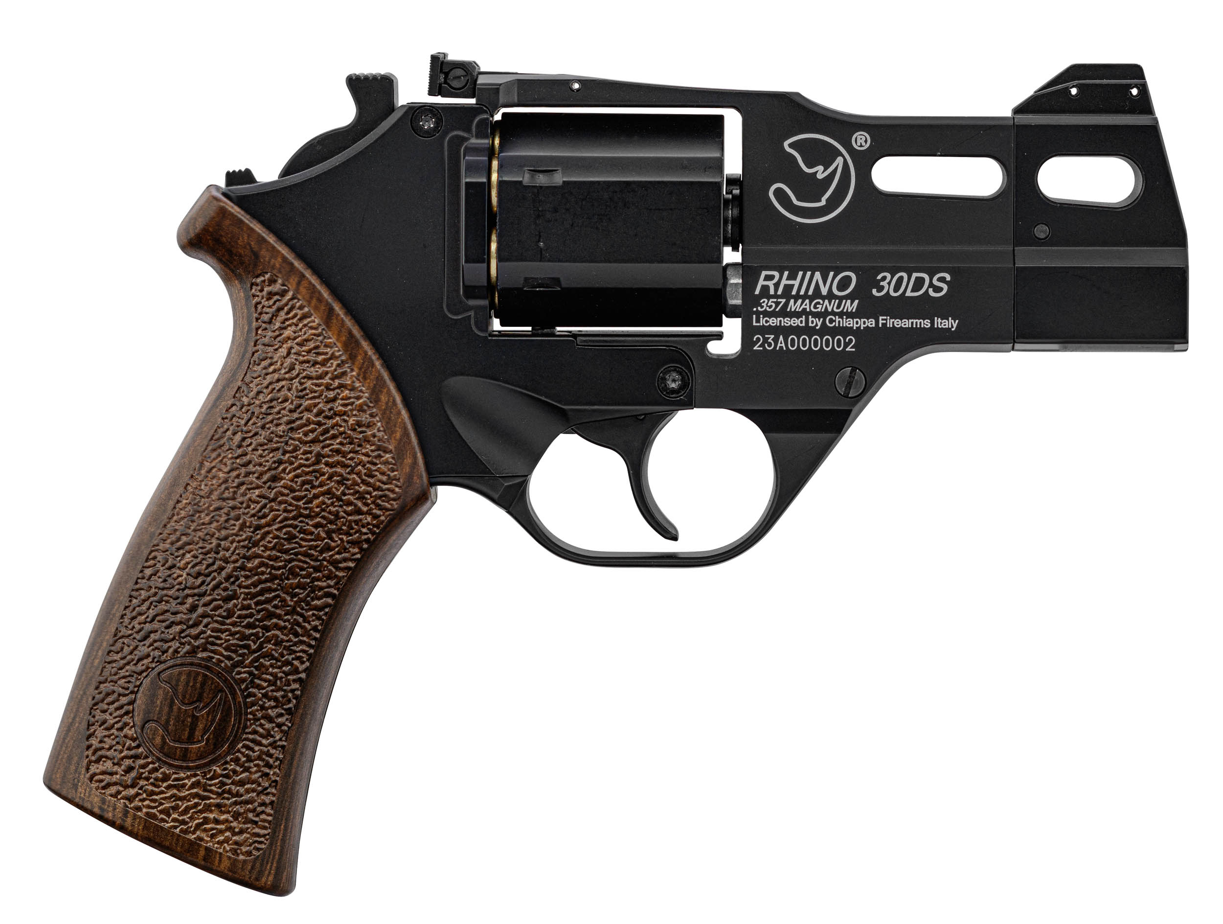Photo Revolver Rhino 30 DS 4.5mm Cal. 177 CO2 <3,5J Black Mat